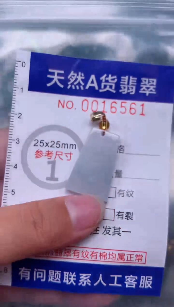 翡翠未镶嵌吊坠(赠链)1