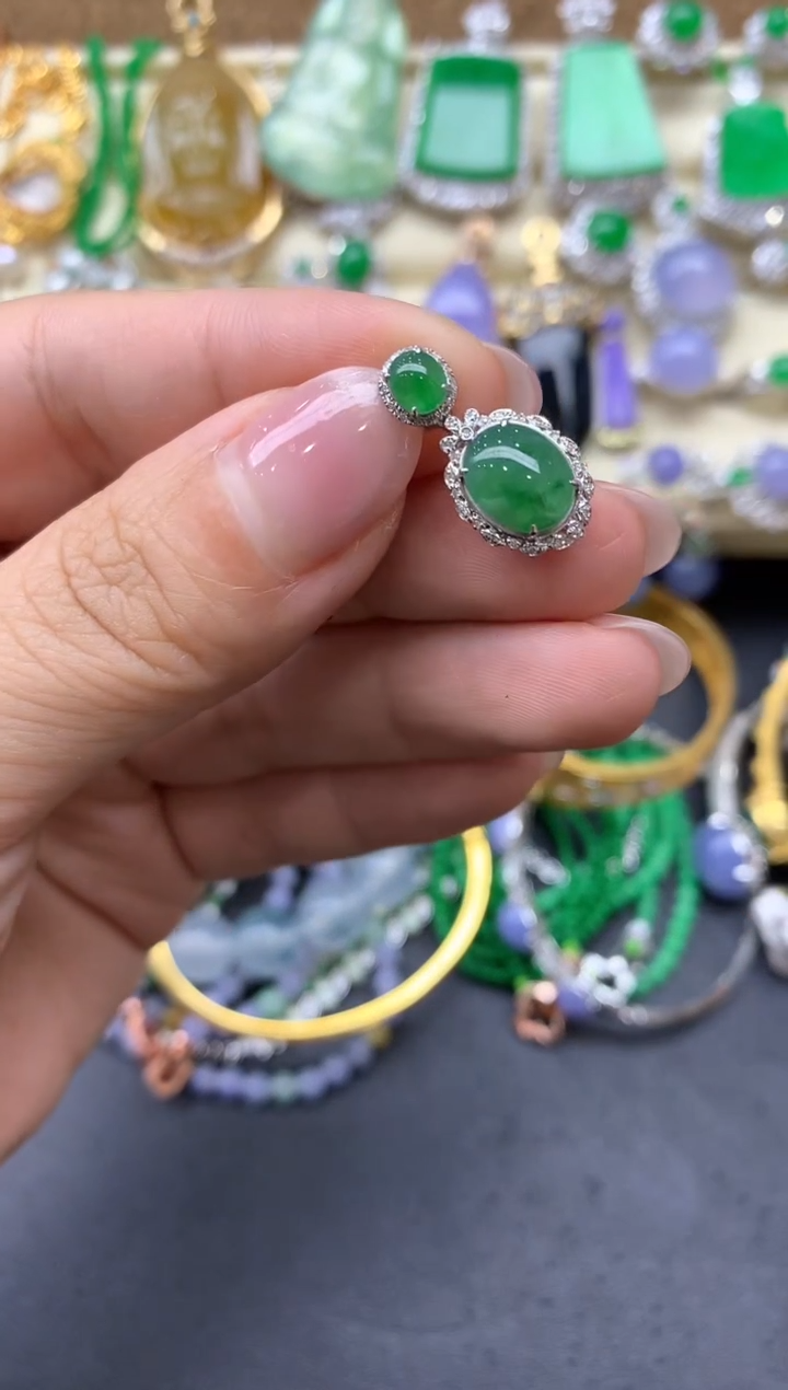 【闪购商品】翡翠颈饰18K金镶嵌190中国好珍宝1·