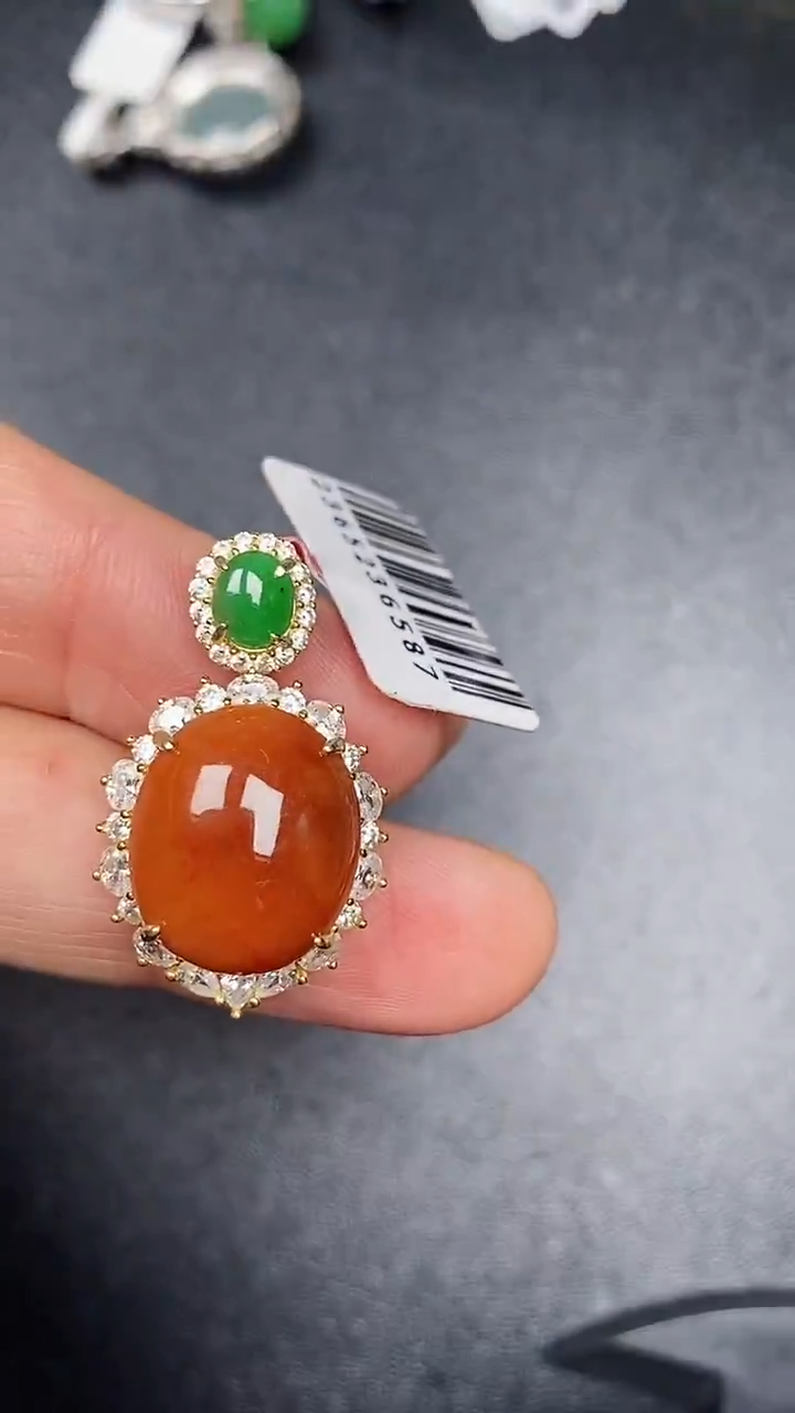 银S925镶嵌戒指翡翠3120