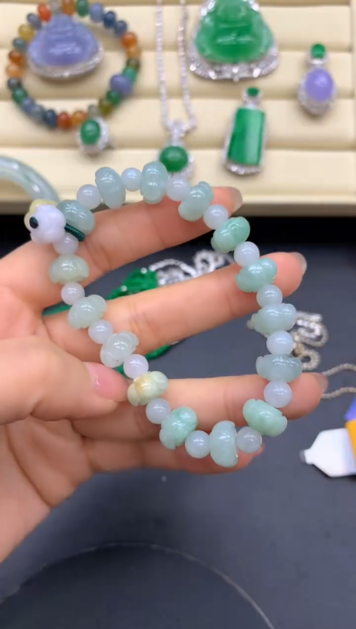 【闪购商品】翡翠手串未镶嵌72-中国好珍宝