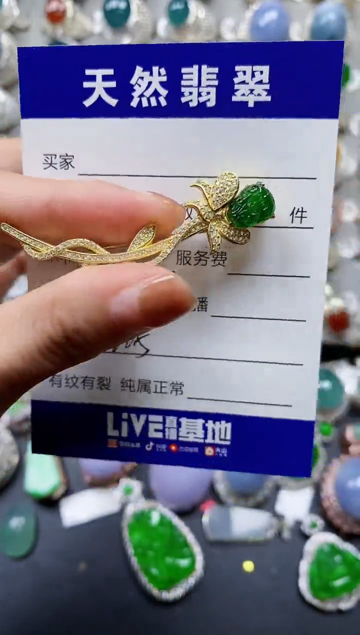 【闪购商品】翡翠颈饰银S925镶嵌0225