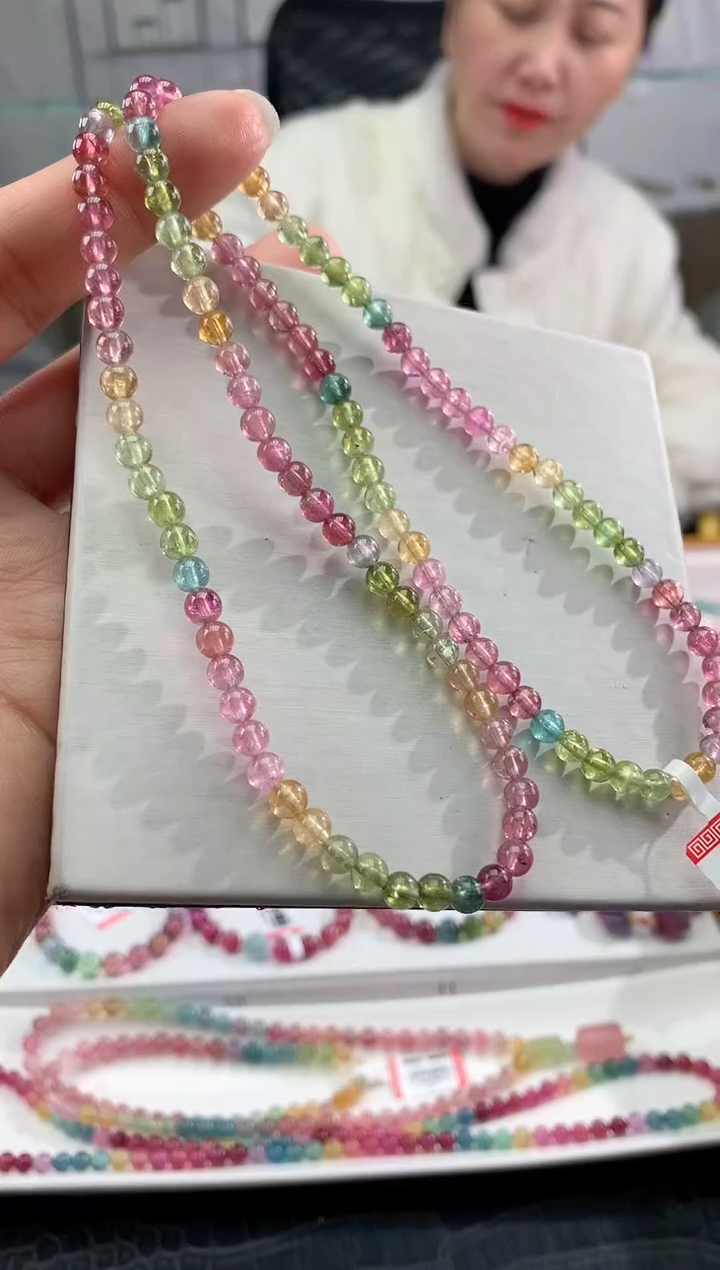 【闪购商品】碧玺手串未镶嵌多样性发一条