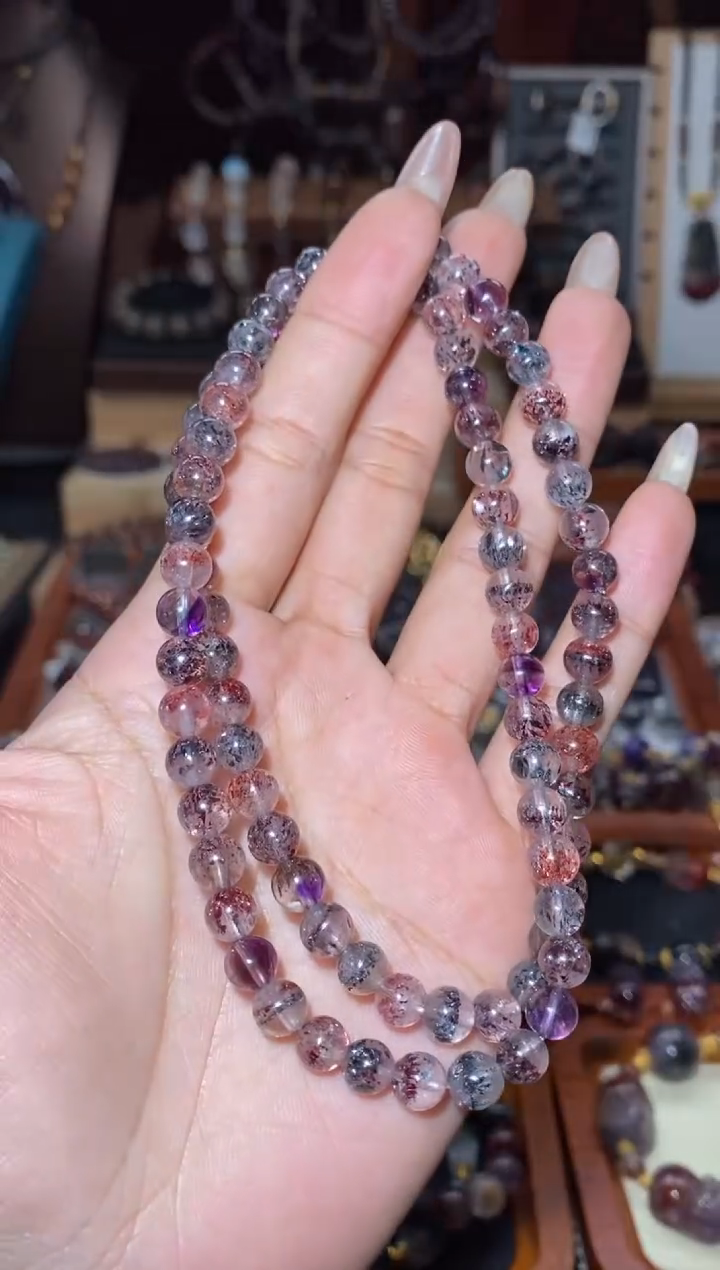 【闪购商品】水晶多圈手串未镶嵌超七