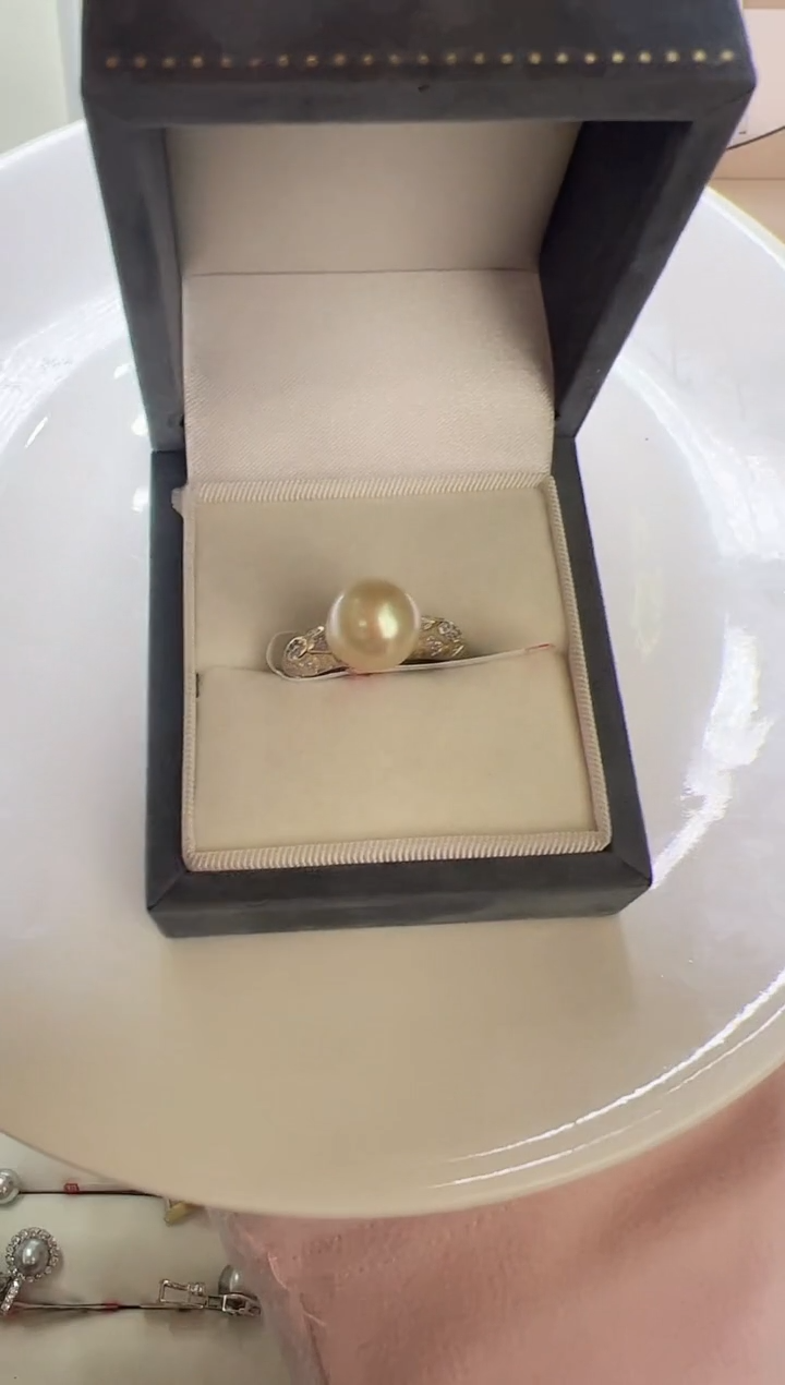 【闪购商品】海水珍珠戒指银S925镶嵌7665