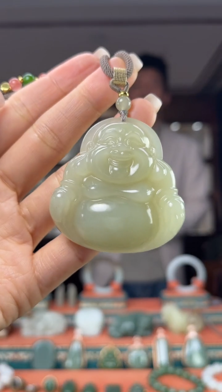 颈饰未镶嵌和田玉佩佩50mm左右