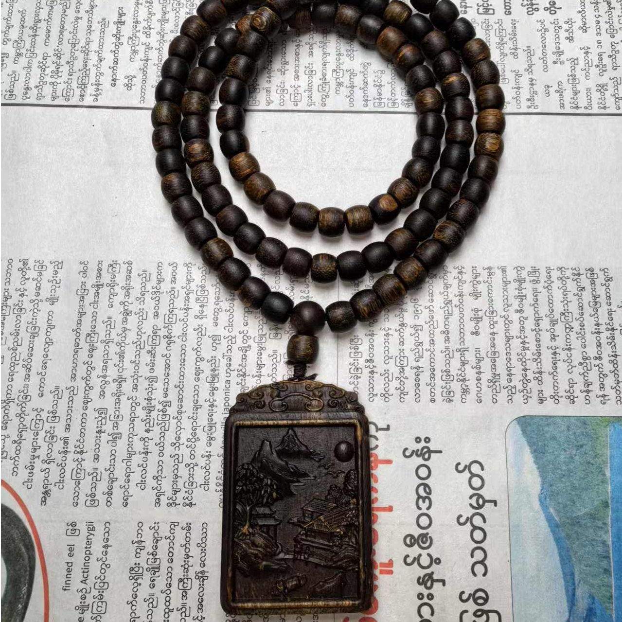 XDZYN341 正帝王沉香木雕吊坠（多样性发货）