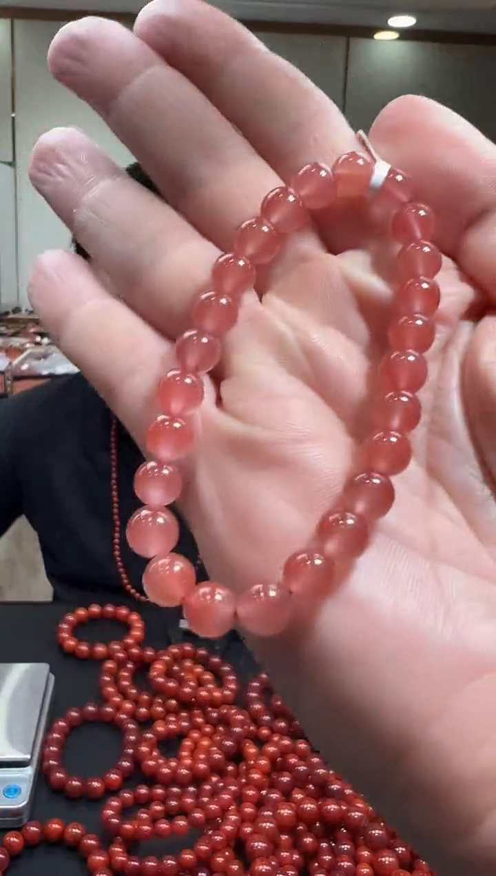 【闪购商品】南红玛瑙手链未镶嵌7mm/yz01667多样性发货