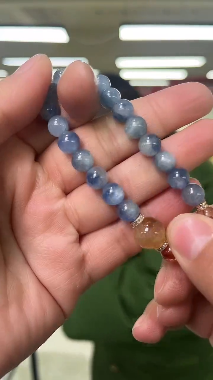 【闪购商品】蓝晶石手链未镶嵌天然DIY手串多样性发一7mm