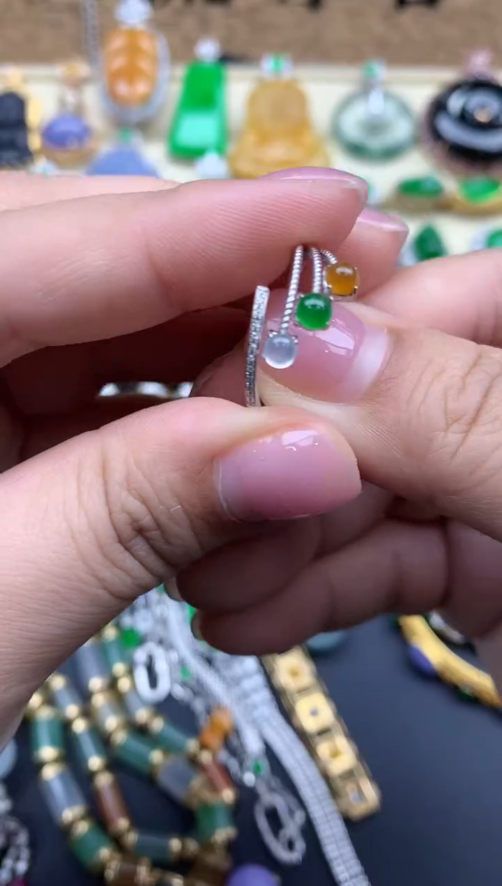 【闪购商品】翡翠戒指18K金镶嵌119-中国好珍宝