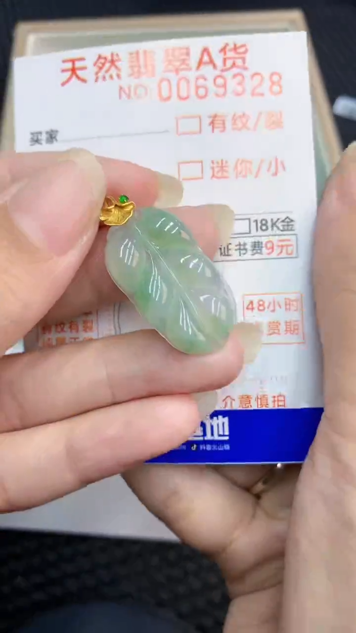 【闪购商品】翡翠颈饰18K金镶嵌            8