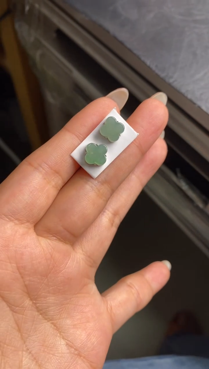 银S925镶嵌戒指翡翠天然A货翡翠