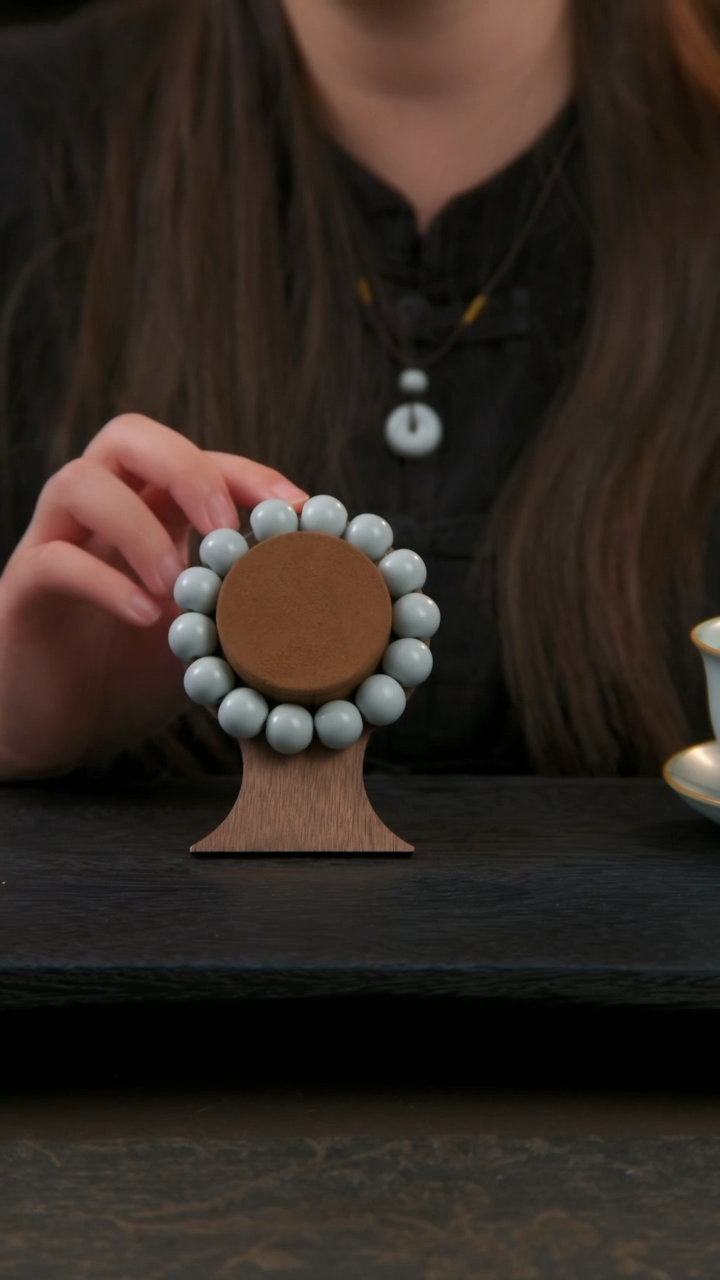 【闪购商品】杯12mm21颗汝窑手串1不开片工艺