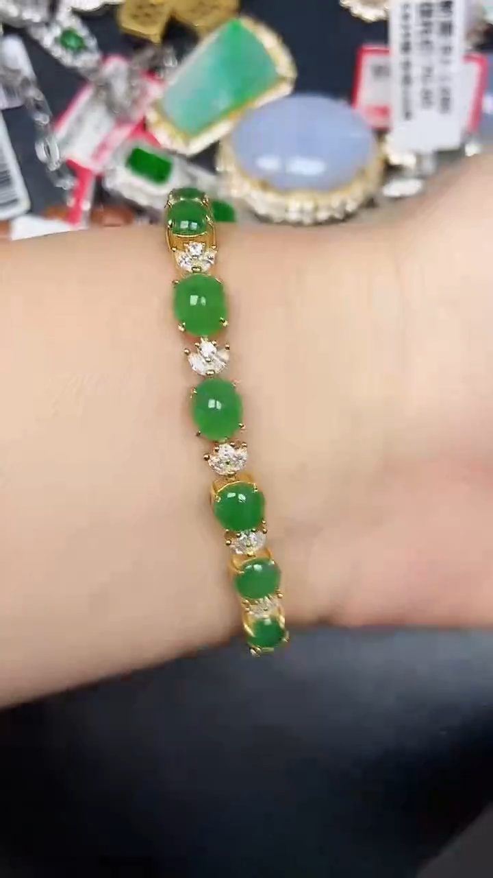 银S925镶嵌戒指翡翠7900