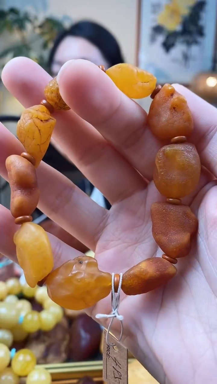 【闪购商品】琥珀手串未镶嵌手串