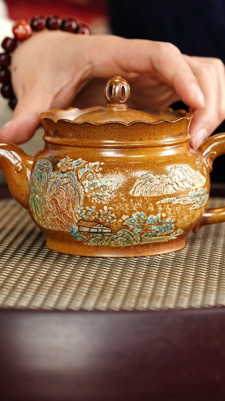 茶壶紫砂松亭传人赵丽娟