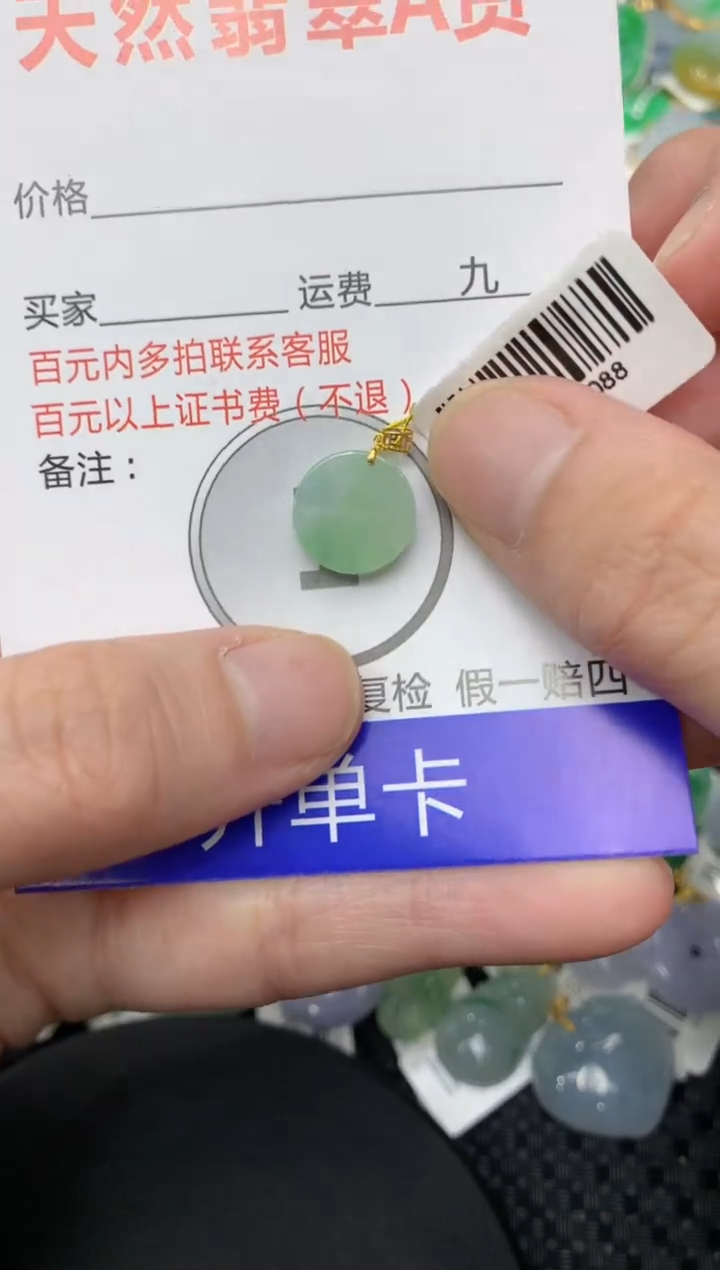 【闪购商品】翡翠颈饰18K金镶嵌11111111111