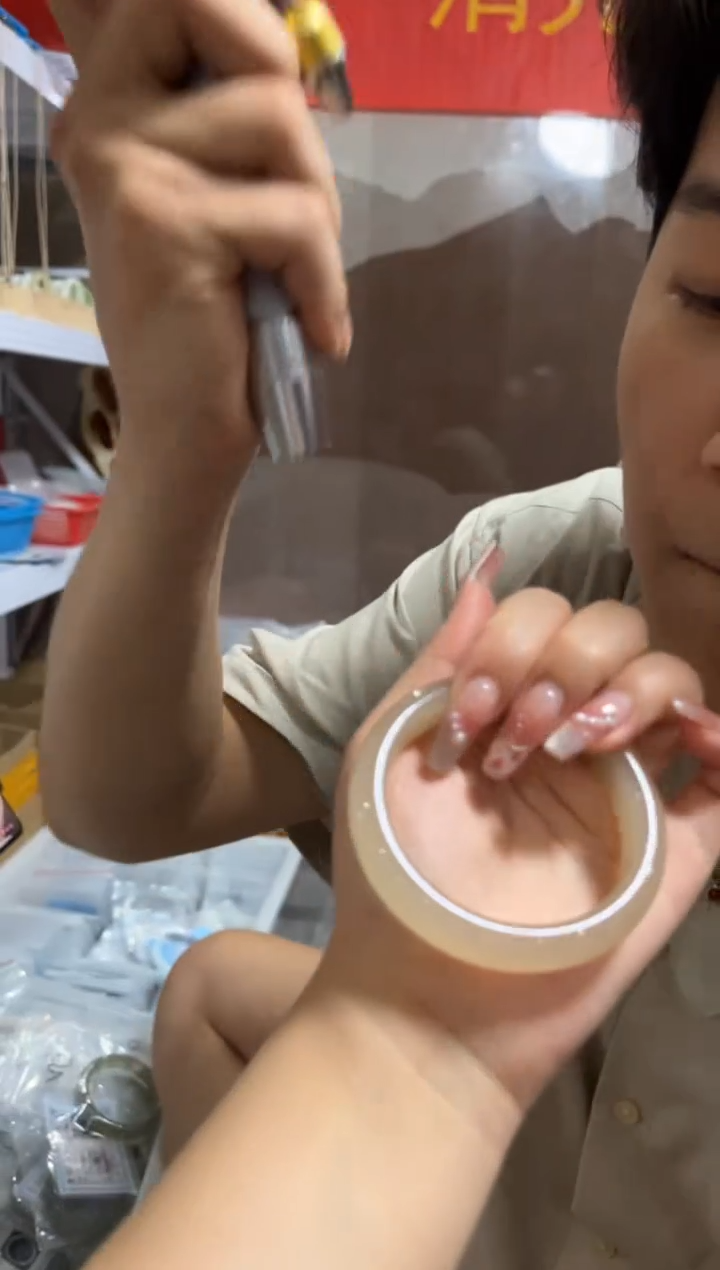 A18青海冰藕粉老坑简约大气正圈56