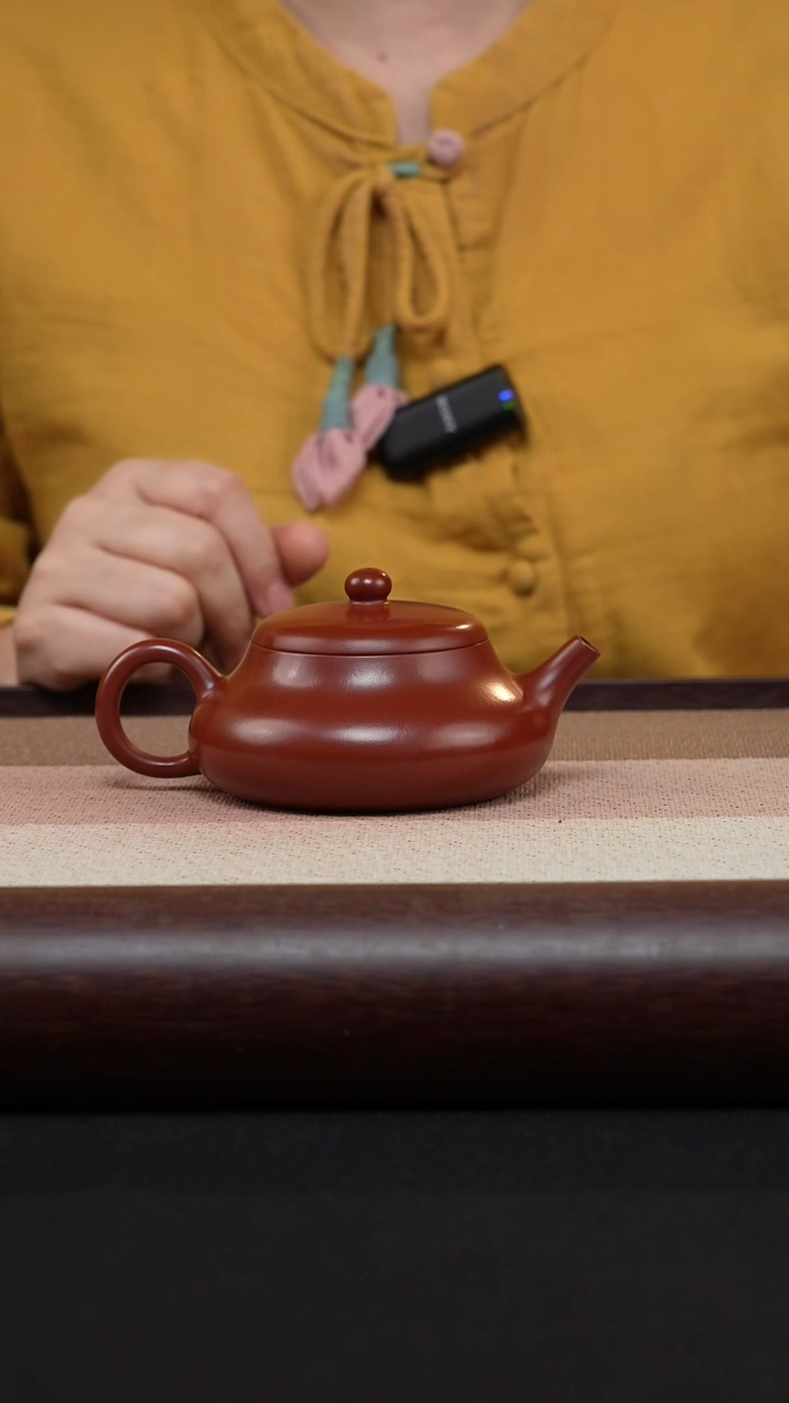 【闪购商品】紫砂茶壶玉乳-朱泥-陈春芬MH-1719