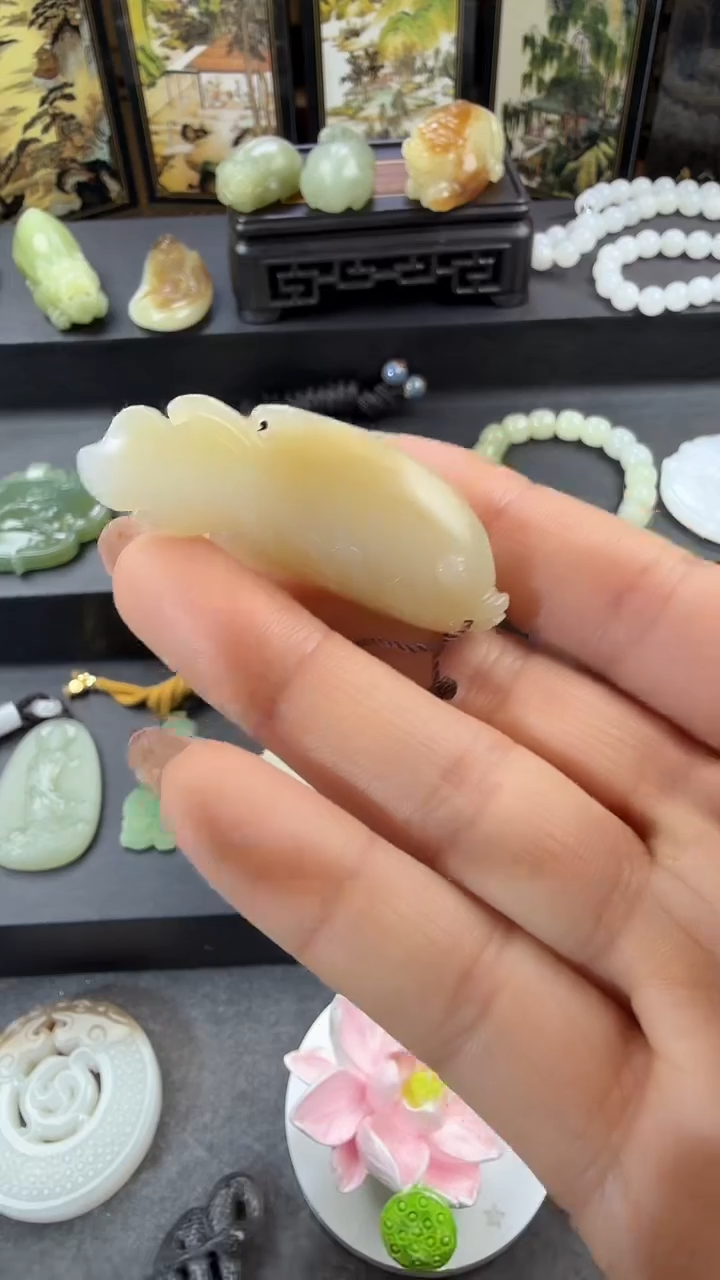 吊坠(不含链)未镶嵌和田玉小鱼