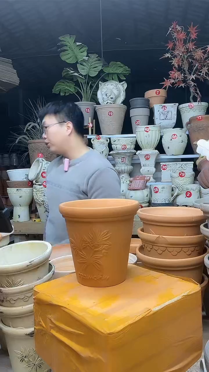 【闪购商品】缸1个16*15红陶香草陶无托无托