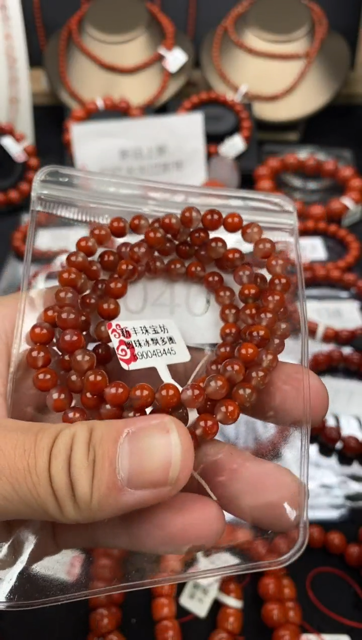 【闪购商品】南红玛瑙多圈未镶嵌040-6mm