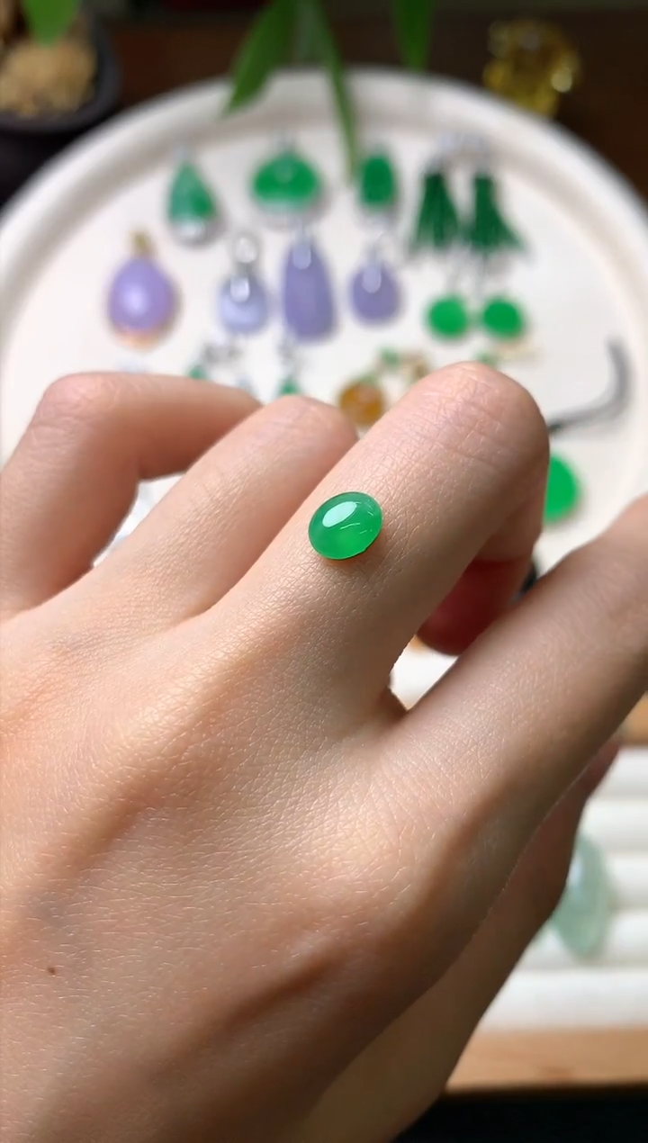 【闪购商品】定制翡翠未镶嵌裸石（镶嵌定制）