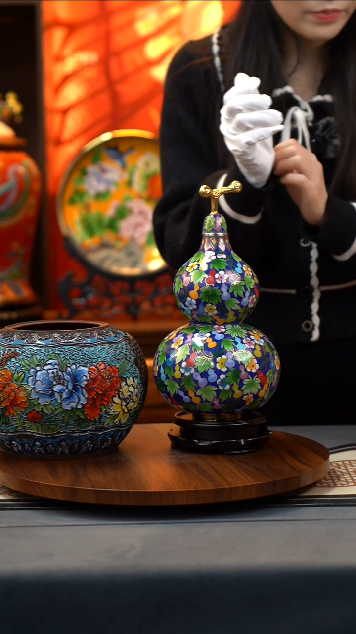 【闪购商品】摆件景泰蓝葫芦特价一套