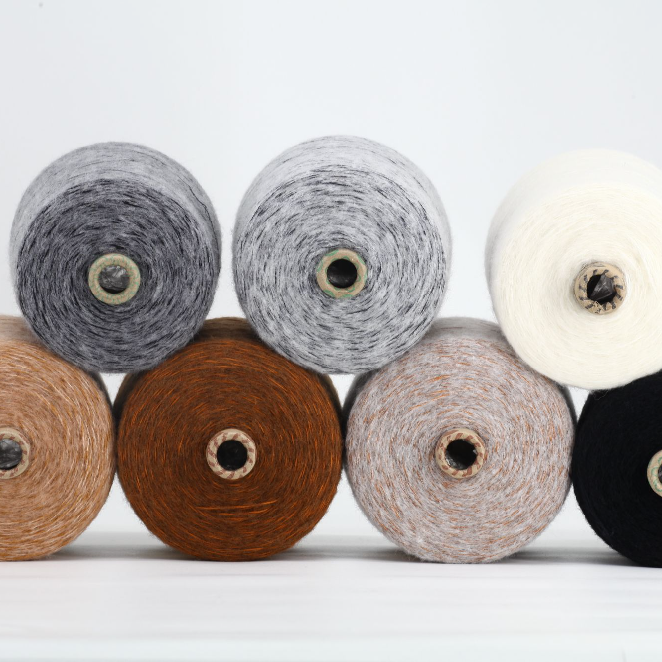 弦线物语暖雾100%羊毛羊绒线柔软毛衣羊毛线（500克）手工编织毛线