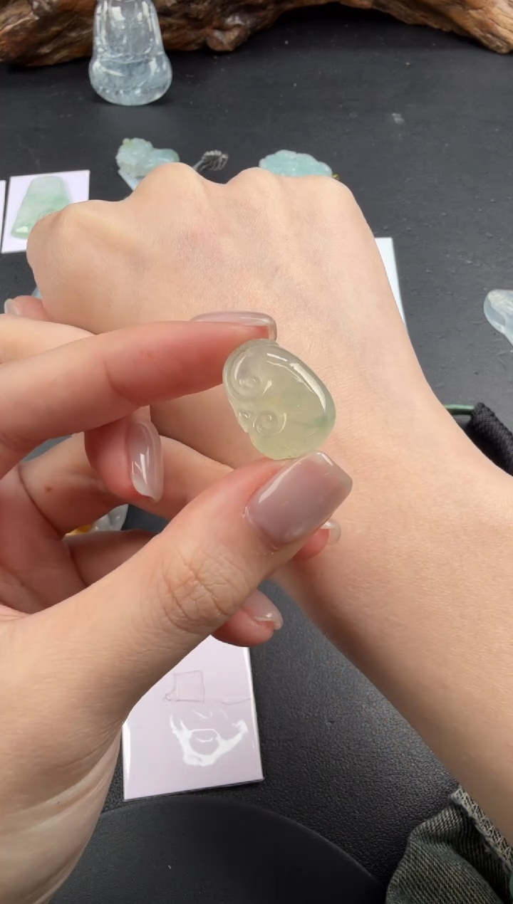 吊坠(不含链)未镶嵌翡翠翡翠饰品-349