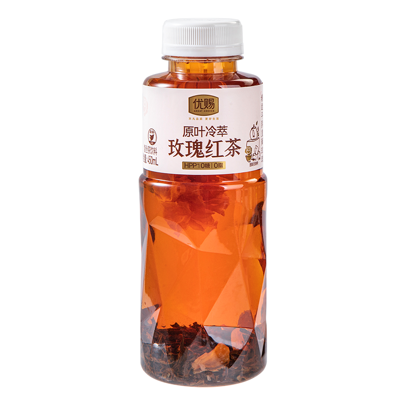 优赐HPP原叶冷萃玫瑰红茶450ml