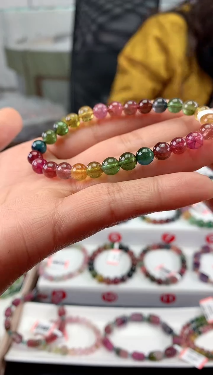 未镶嵌手串碧玺多样性发一条