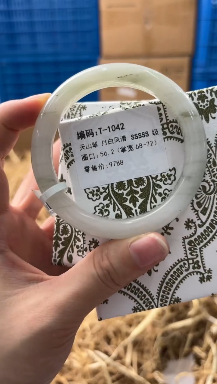 未镶嵌手镯石英质玉T-1042