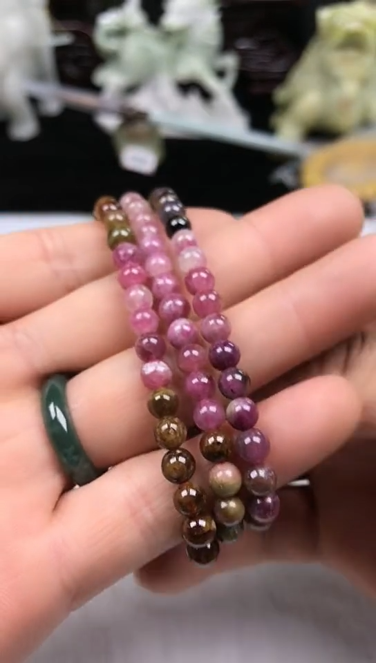 【闪购商品】碧玺手串未镶嵌手串5+