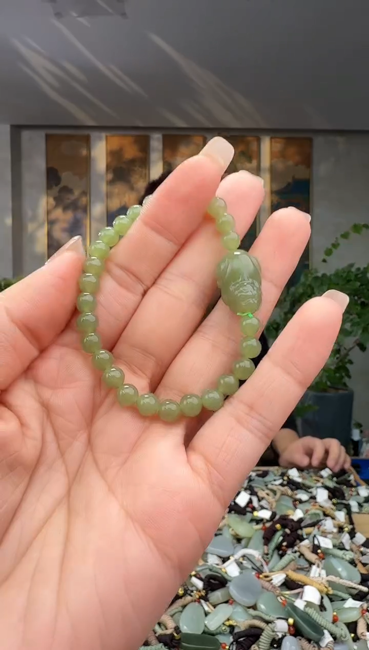 颈饰未镶嵌和田玉拍一发一多样性发货