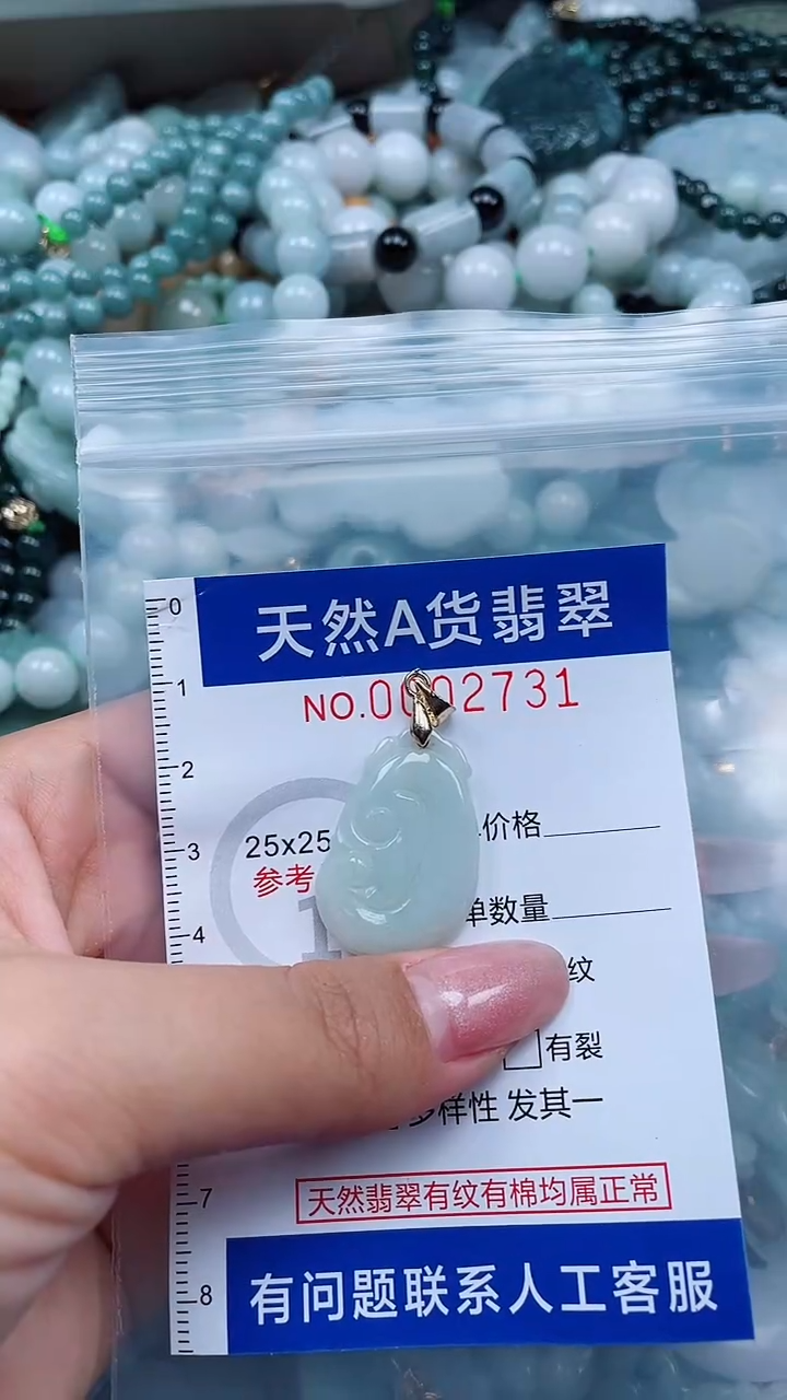 翡翠未镶嵌吊坠(不含链)                 