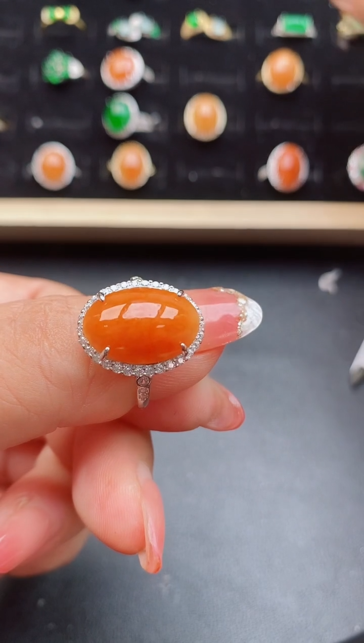 【闪购商品】翡翠戒指银S925镶嵌12121