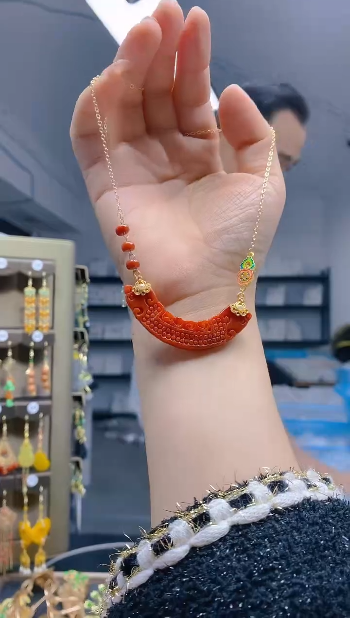 【闪购商品】翡翠耳饰合金369翡翠锁骨链