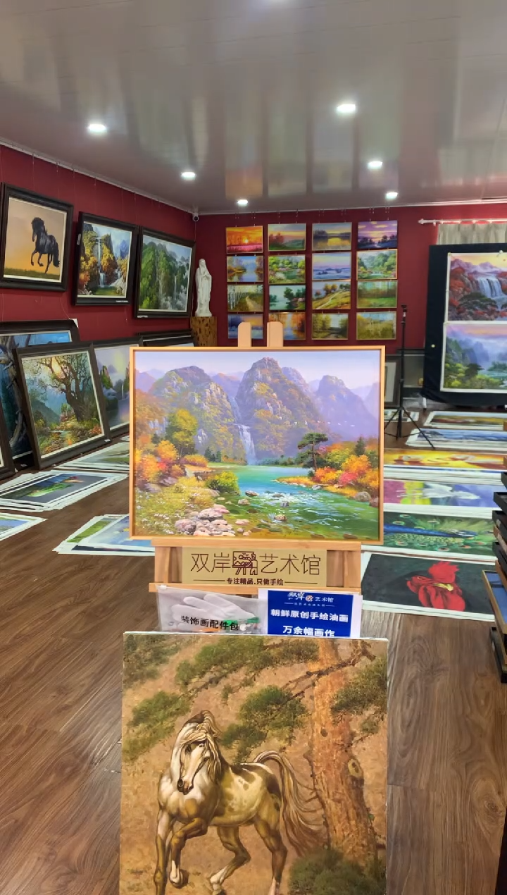 油画【2号】朝鲜原创手绘油画【功勋Ⅰ级画家丨孤品佳作】【顺丰包邮】