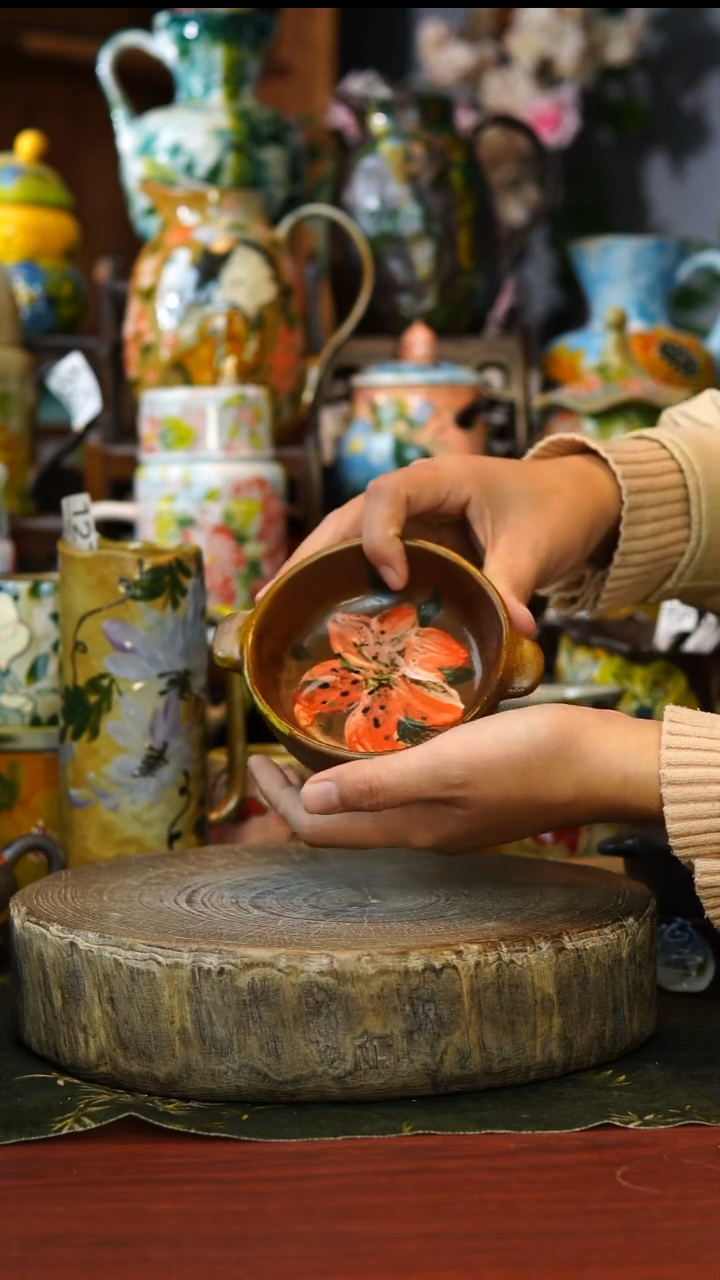 陶瓷133景德镇手工手绘釉下彩陶瓷