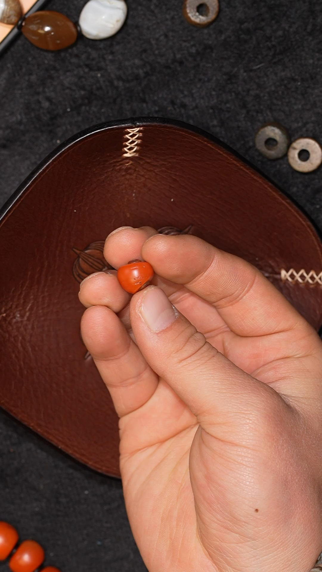 【闪购商品】南红玛瑙颈饰未镶嵌冲赛康胡子哥，DIY一83