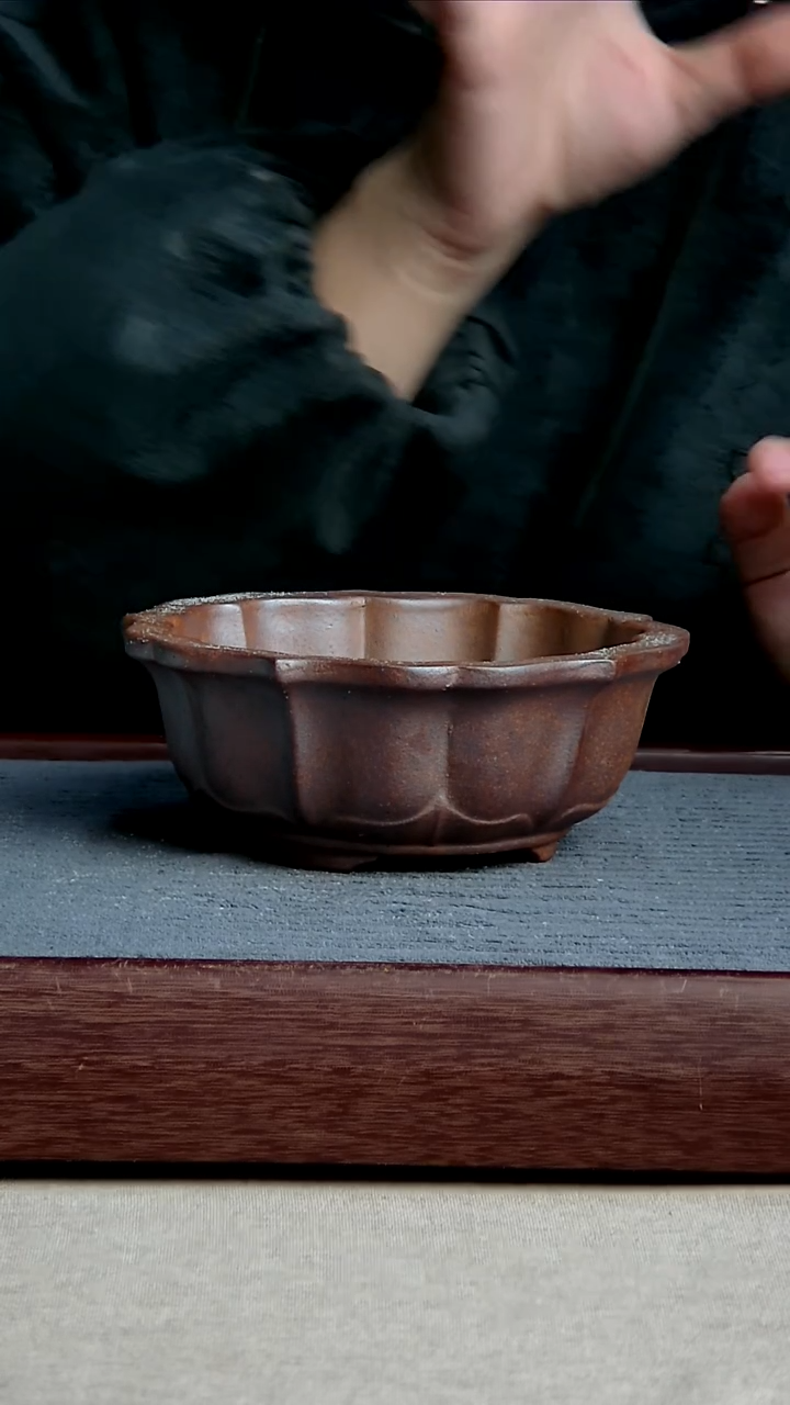 紫砂花盆13*5.5内径紫砂花盆