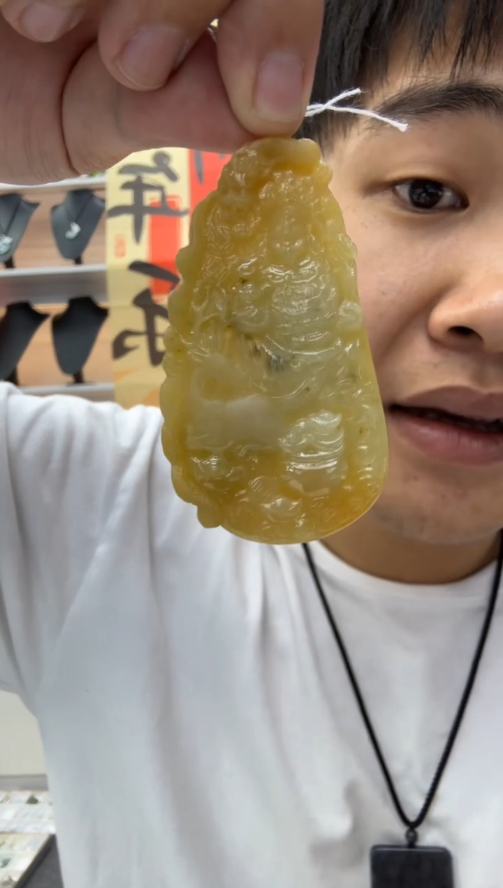 【闪购商品】翡翠颈饰未镶嵌天然翡翠A货孤品一件