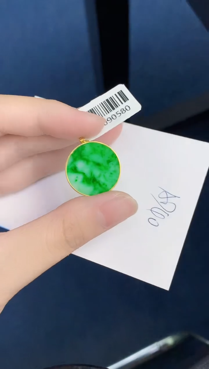 【闪购商品】翡翠颈饰18K金镶嵌000000000