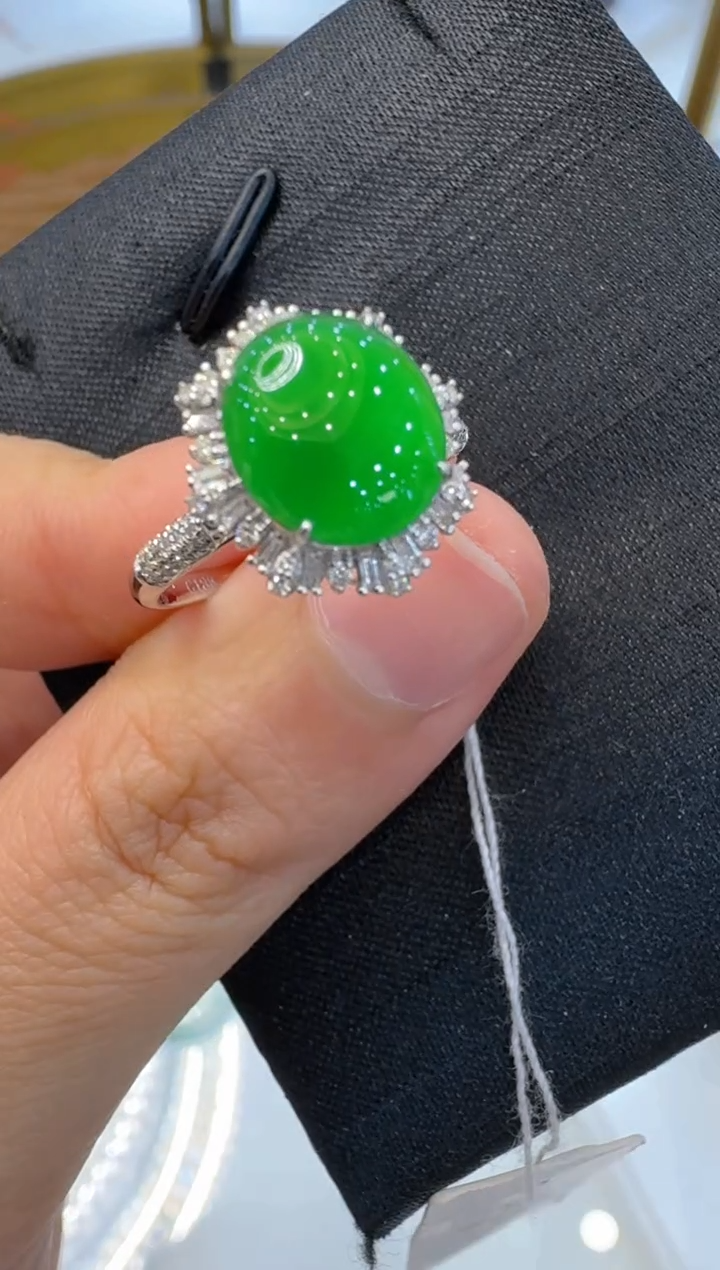 【闪购商品】翡翠戒指18K金镶嵌多样性团购发一件