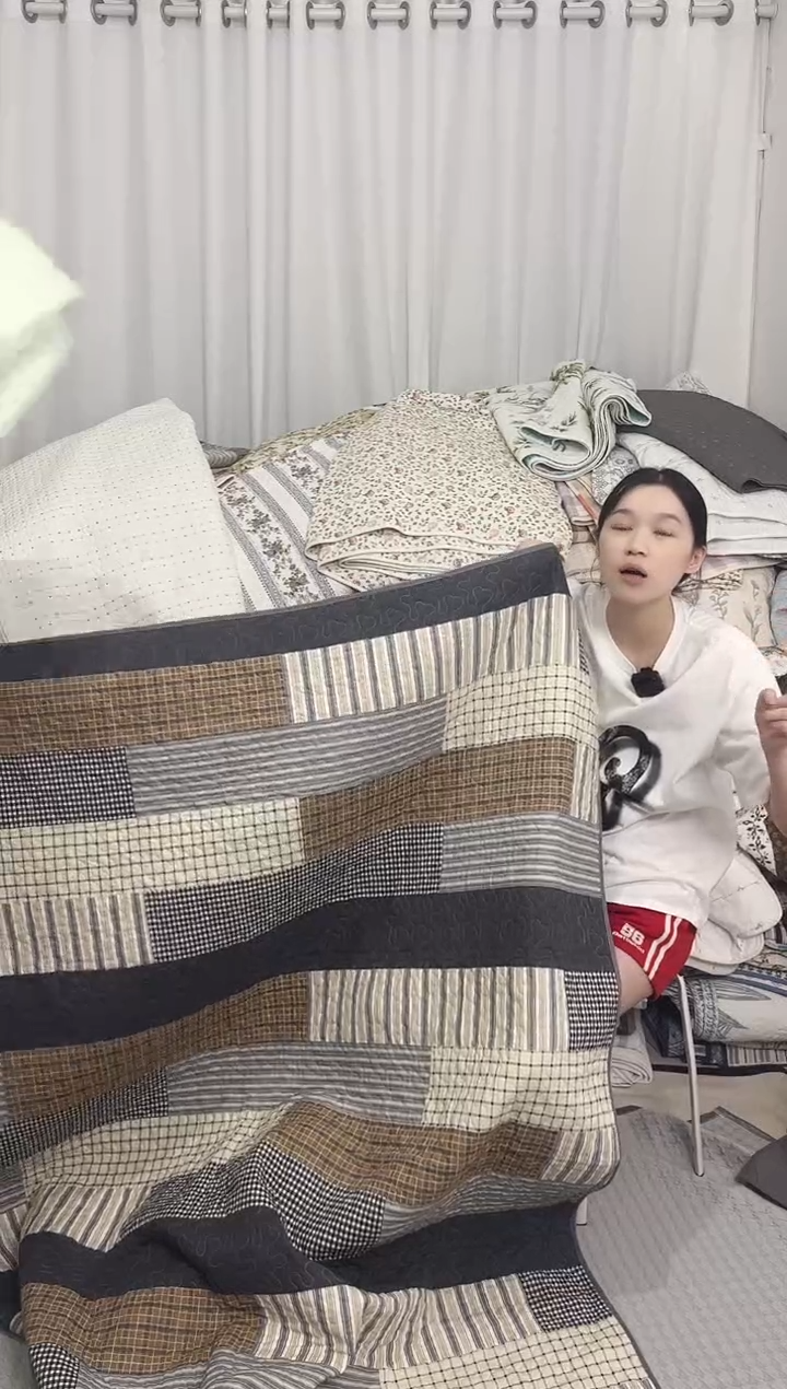 棉150*200长条咖格