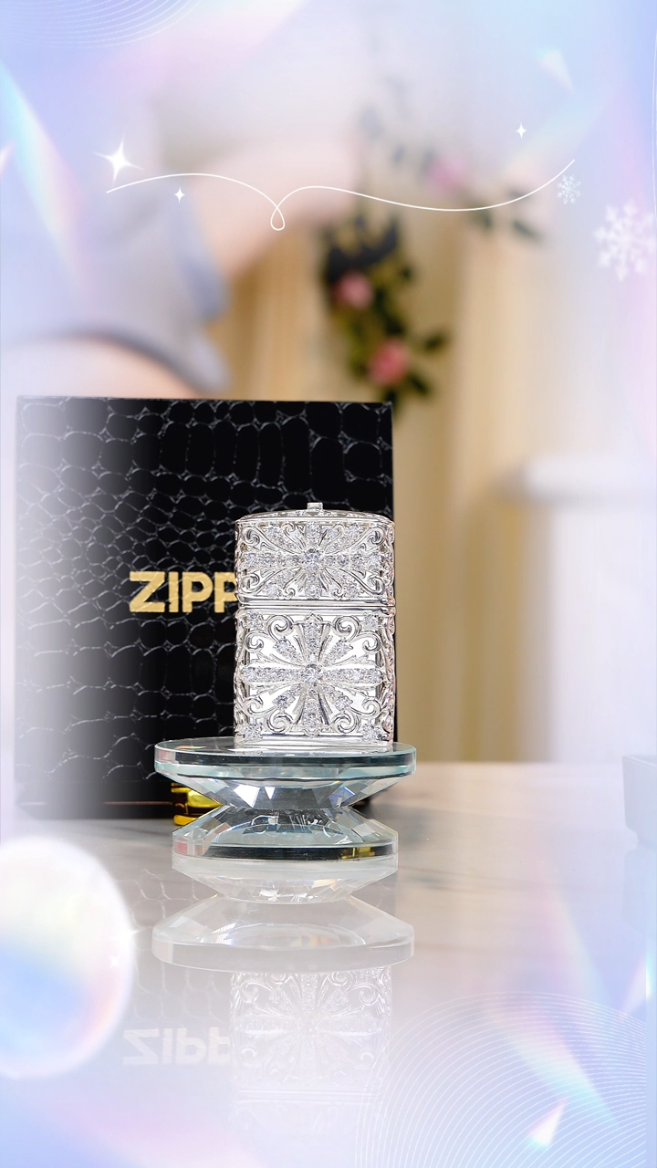 Zippo满钻十字心