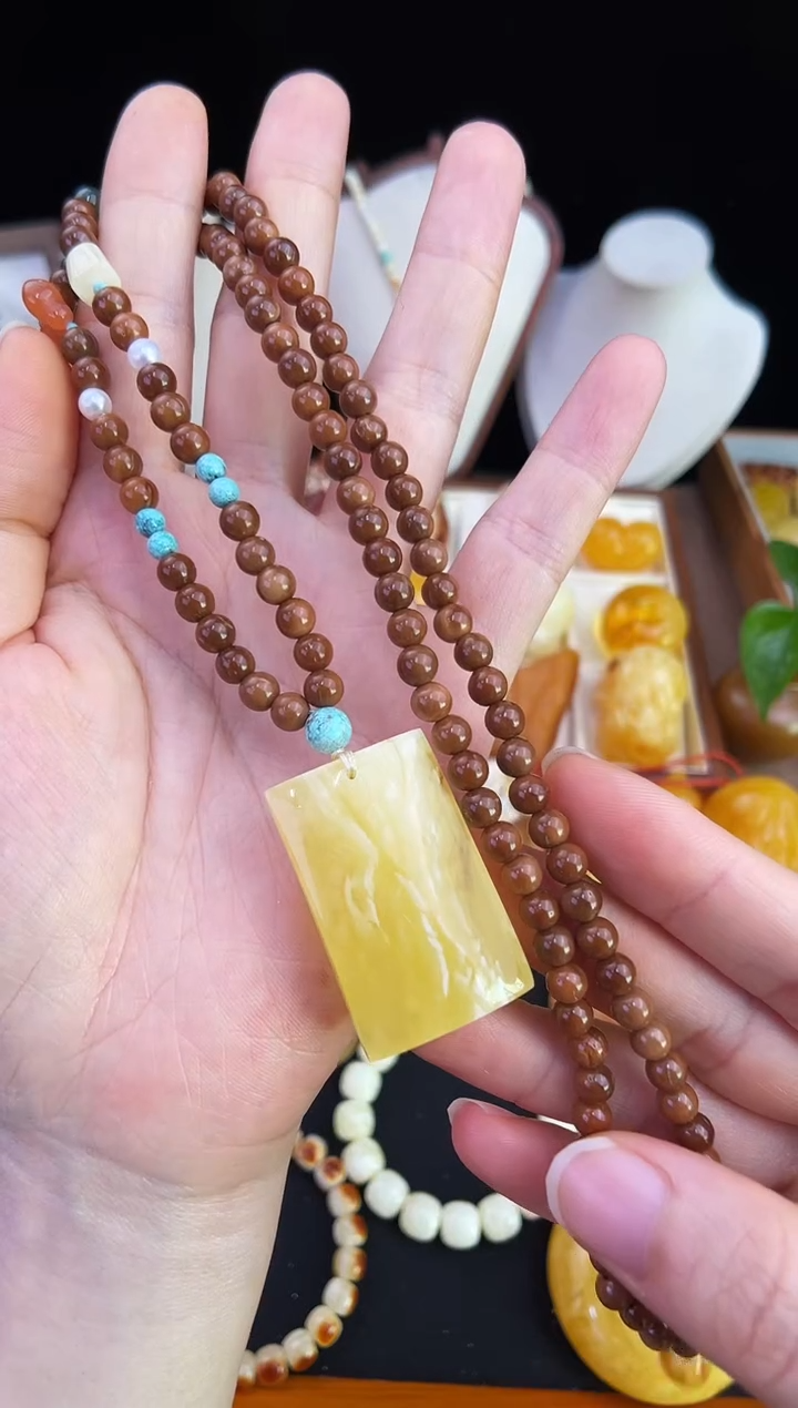 琥珀未镶嵌珠宝奇石柒月
