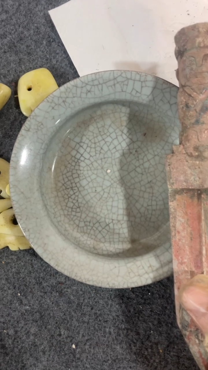 瓷片手工，手绘，陶瓷