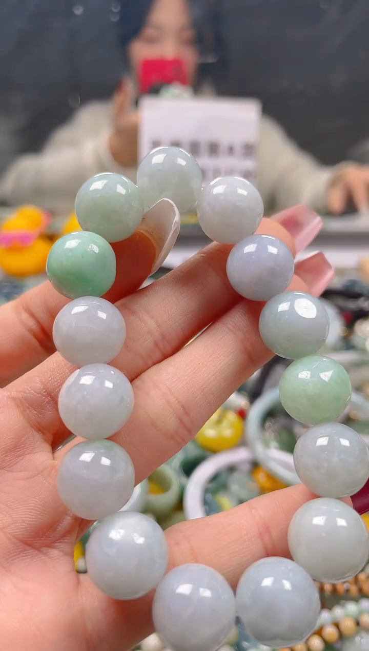 【闪购商品】翡翠颈饰未镶嵌13-14MM/C/翡翠A货一图一物