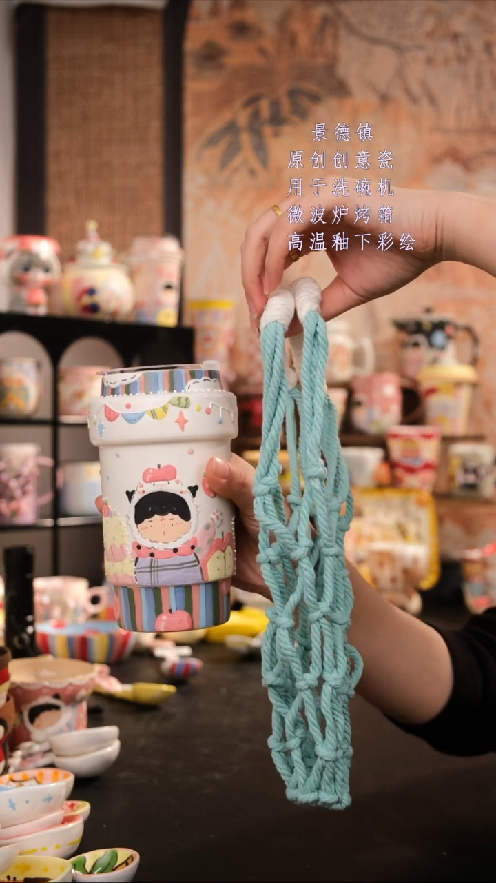 摆件陶夜*语旺的可以陶瓷设计师款